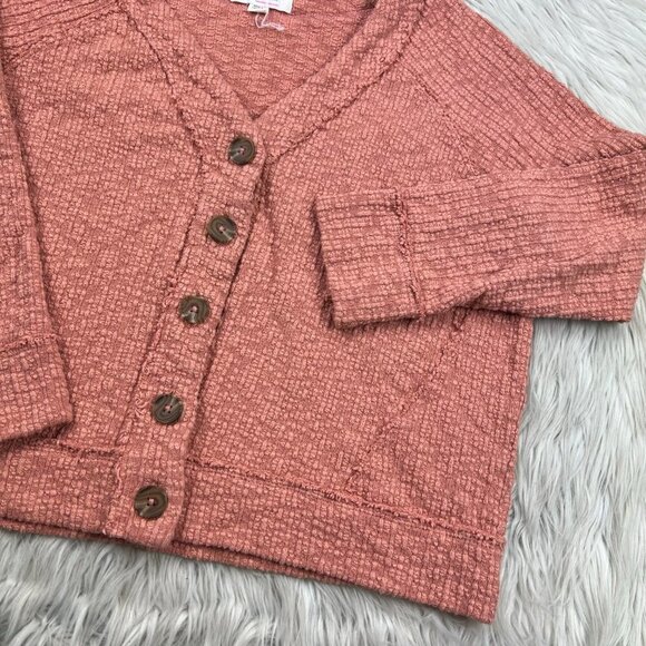 Two by Vince Camuto Boucle Texture Knit Button Front Cardigan - Picture 2 of 6